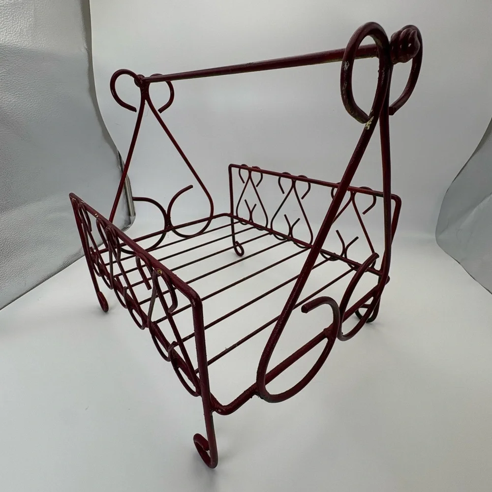 MCM Iron and Metal Magazine or Record Rack